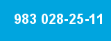 983 028-25-11 983 028-25-11